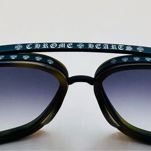 CHROME HEARTS-P. DONNER SUNGLASSES-BRAND NEW EXTREMELY RARE GRN TORTOISE COLOR